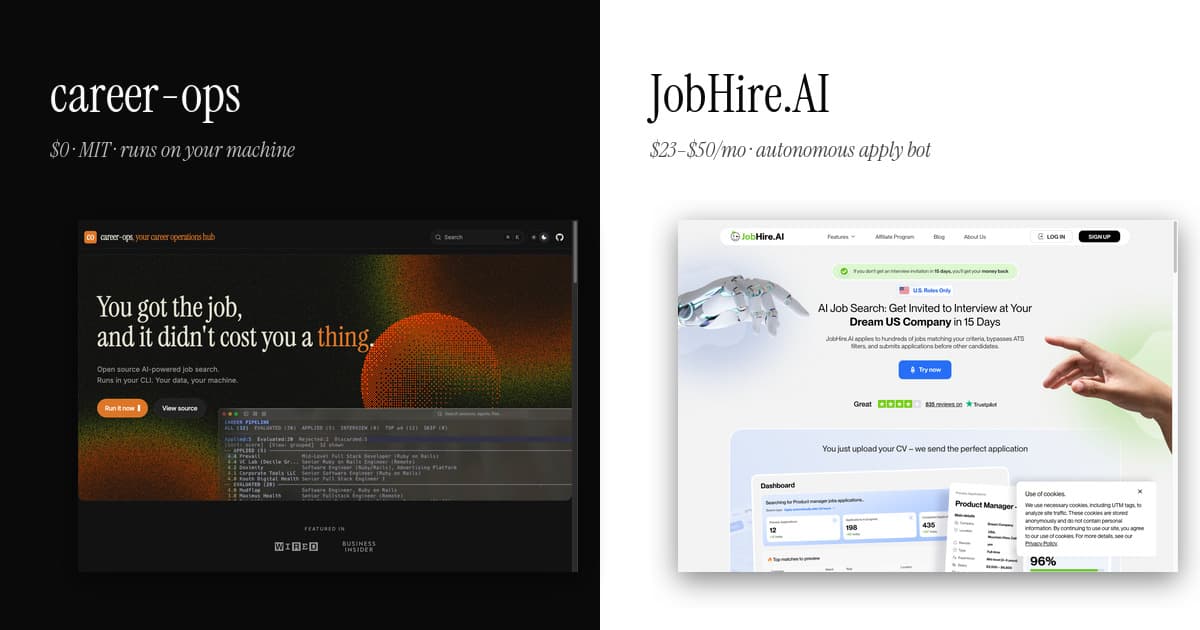 career-ops vs JobHire.AI
